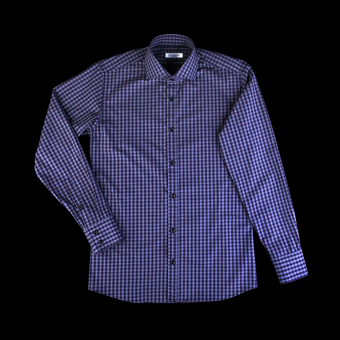 86386 No.42-a 프리미엄 깅엄 체크 셔츠 (Purple)